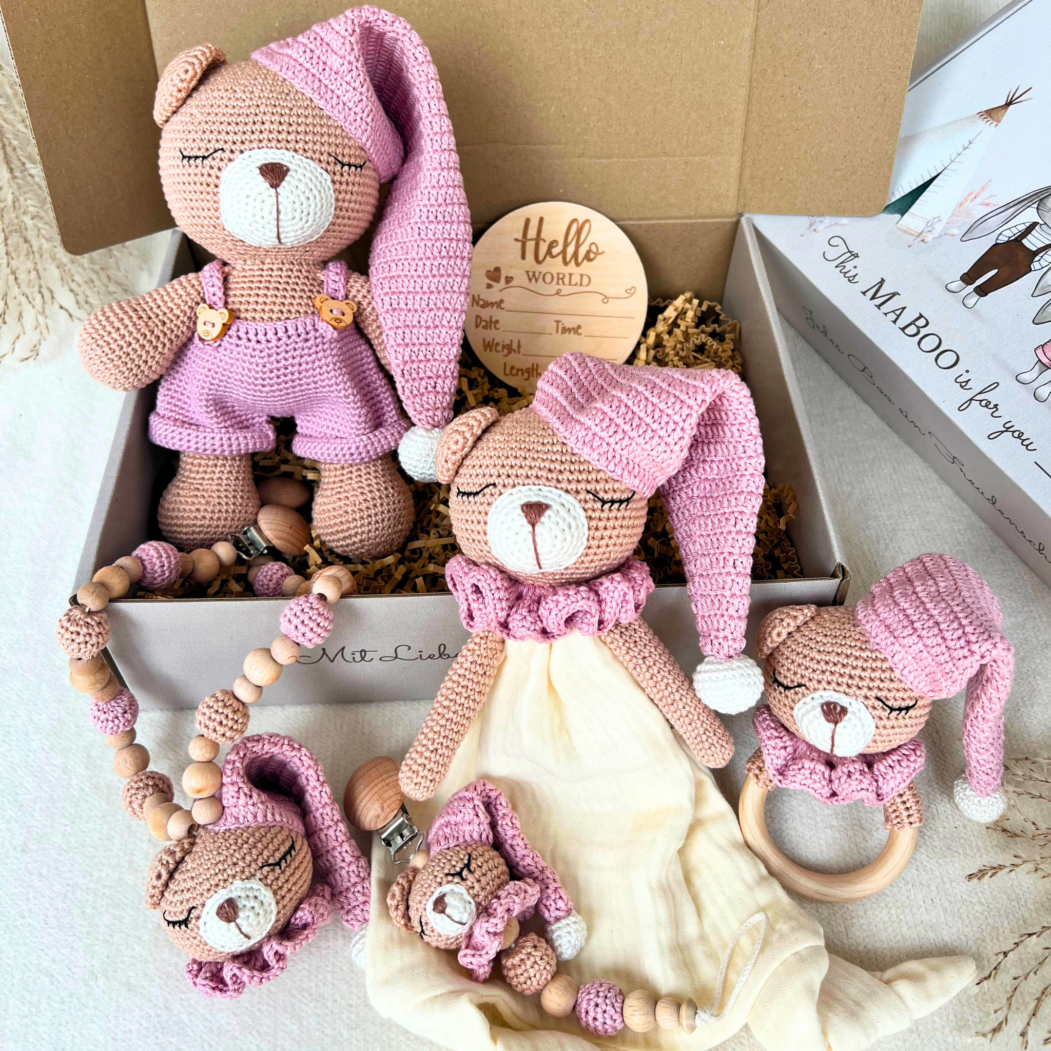 Schlummer-Teddy Lila - Erstelle dein individuelles Set